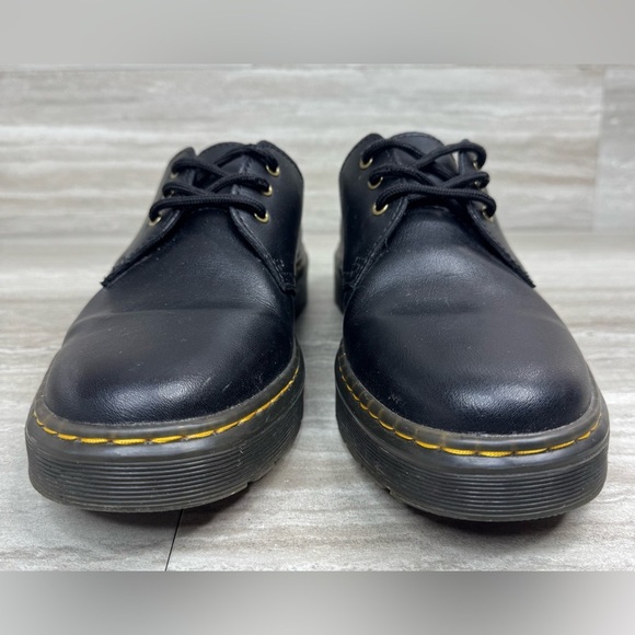 Dr. Martens Zavala Lo Black Leather 3 Hole Oxford Womens Size 8 - Picture 2 of 11